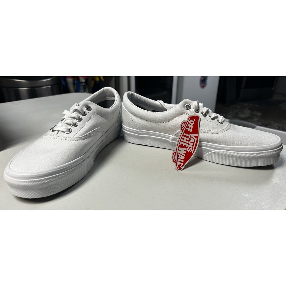 NWT Vans Era Off The Wall Low Top True White Canvas Men's 6.5 - Women's 8